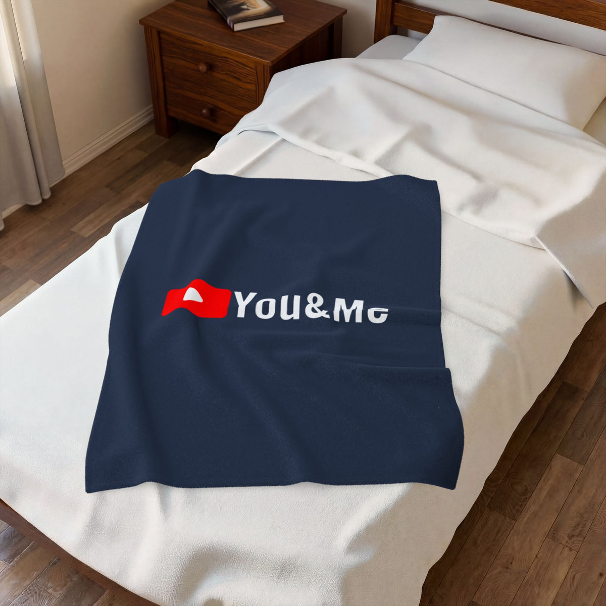 You & Me Tube Velveteen Plush Blanket