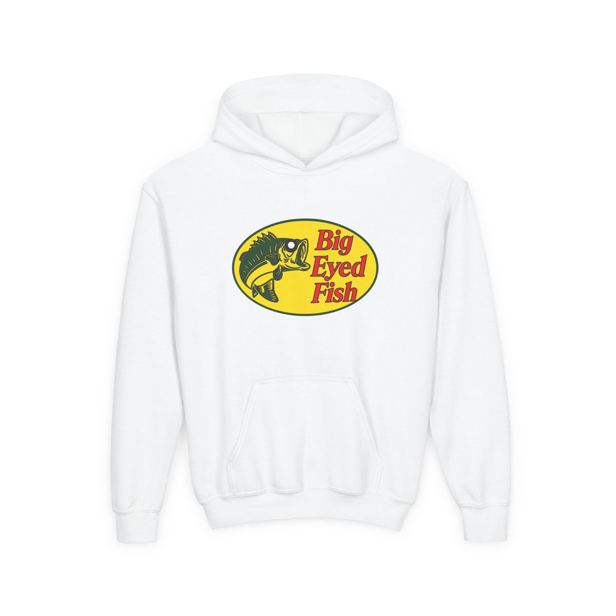Big Bass Fish Youth Pullover Hoodie
