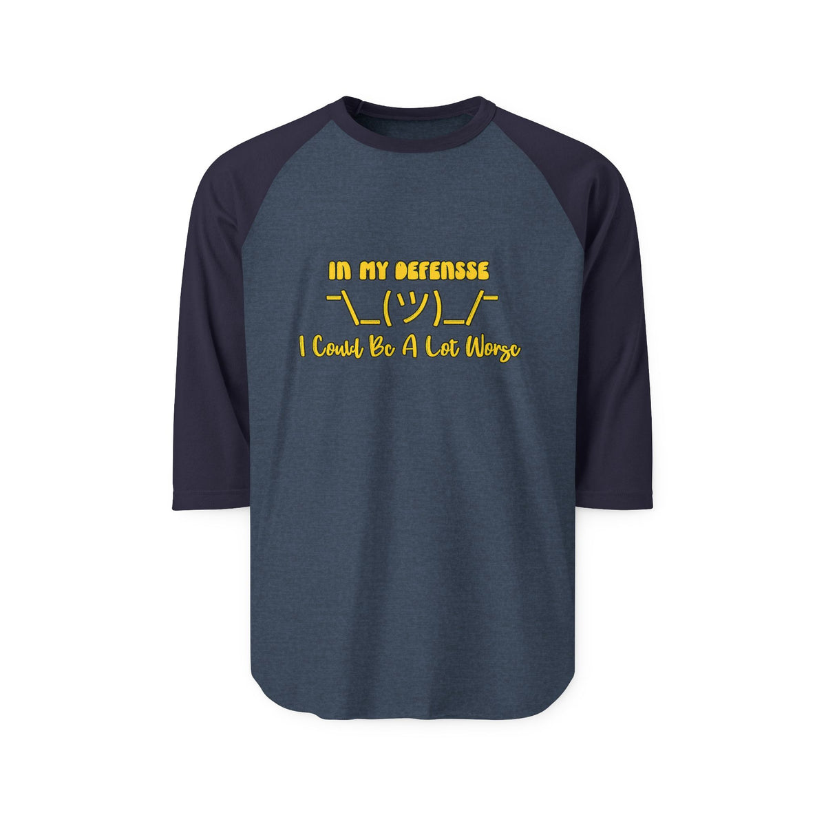In My Defense... 3/4 Sleeve Jersey
