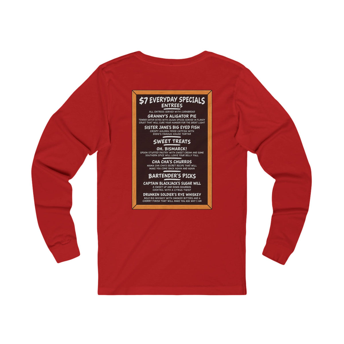 Jane's Louisiana Bayou Grille Long Sleeve T Shirt