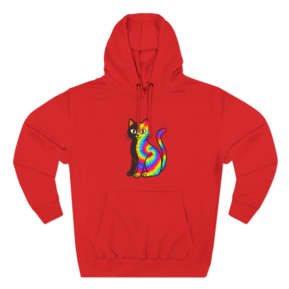 The Black Cat Changing Colors Pullover Hoodie