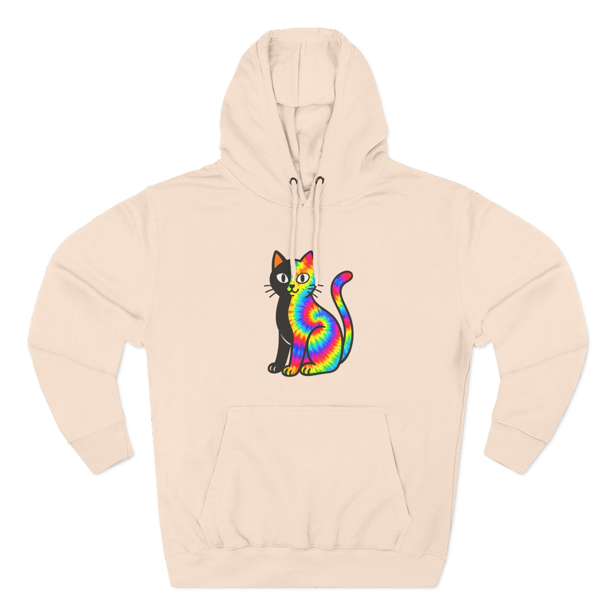 The Black Cat Changing Colors Pullover Hoodie