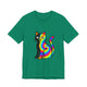 The Black Cat Changing Colors Short Sleeve T Shirt