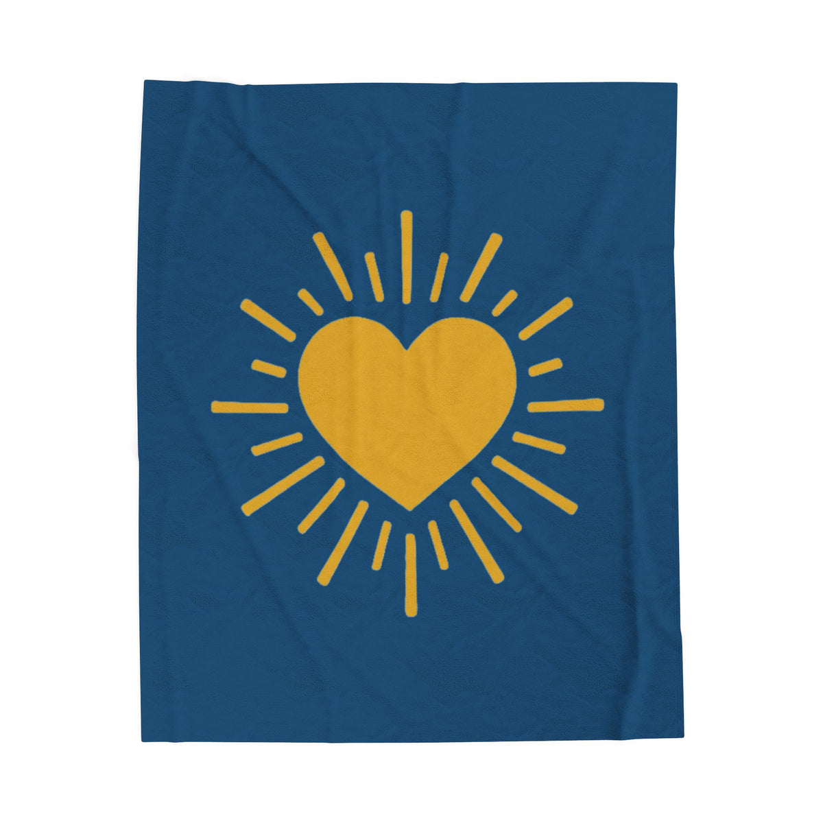 Let Your Love Shine Velveteen Plush Blanket