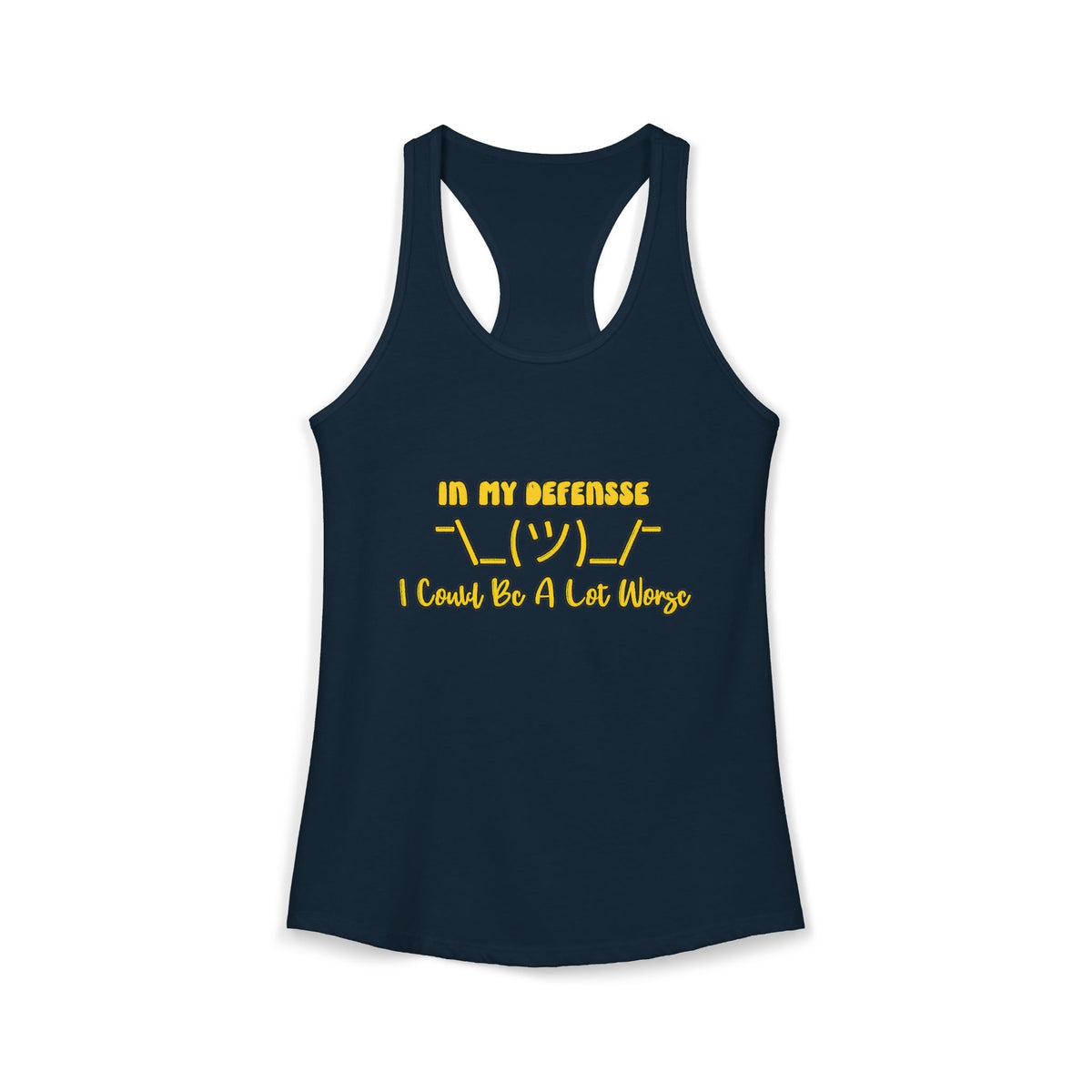 In My Defense... Racerback Tank