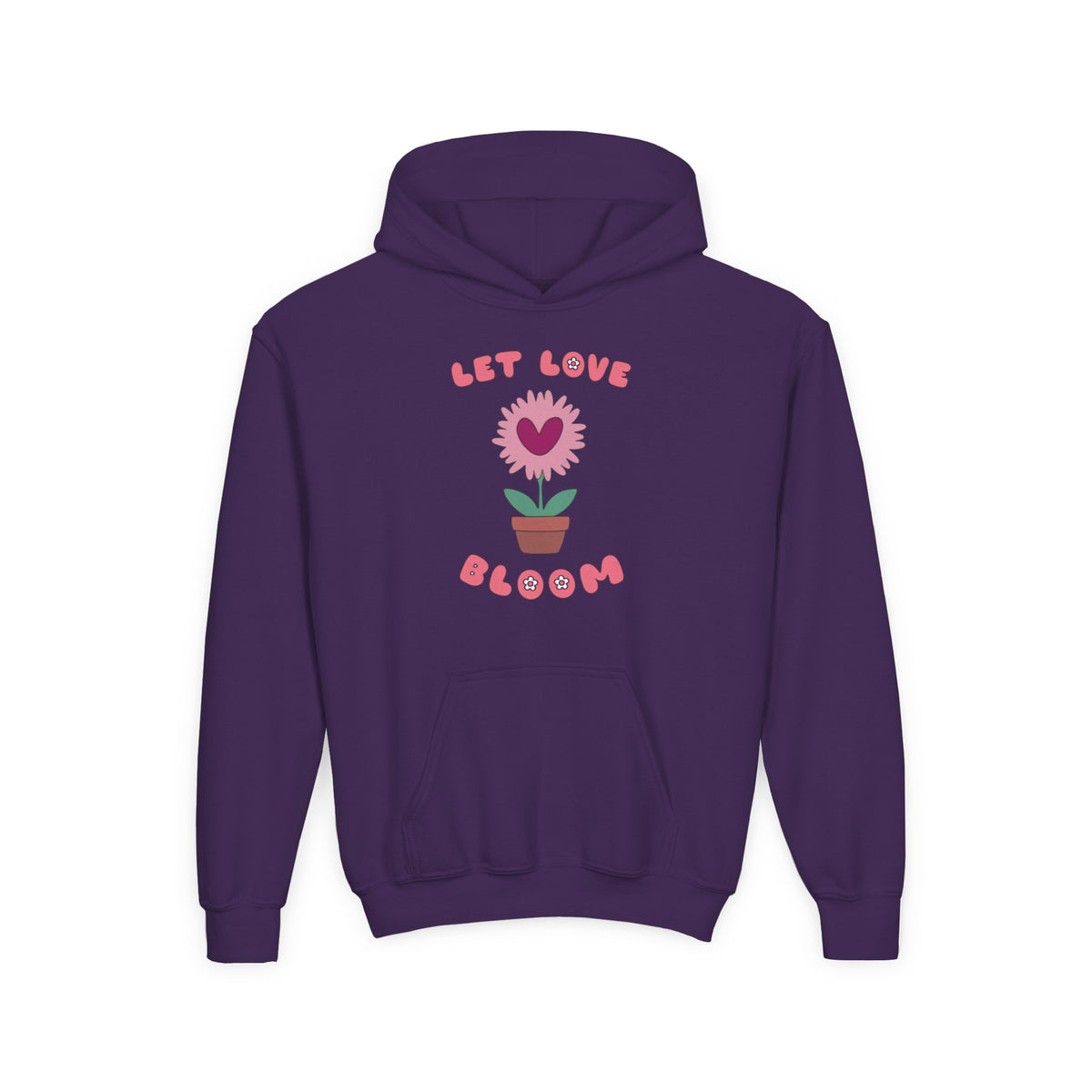 Let Love Bloom Youth Pullover Hoodie