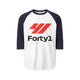 Formula 41 Unisex 3/4 Sleeve Raglan Shirt
