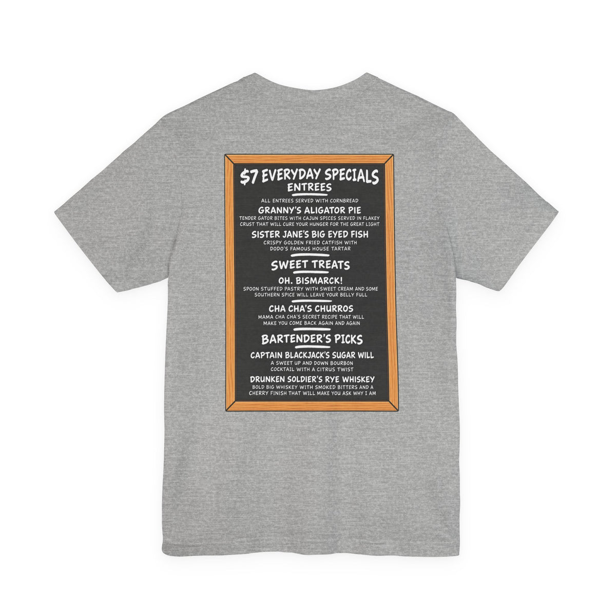 Jane's Louisiana Bayou Grille Unisex Short Sleeve T Shirt