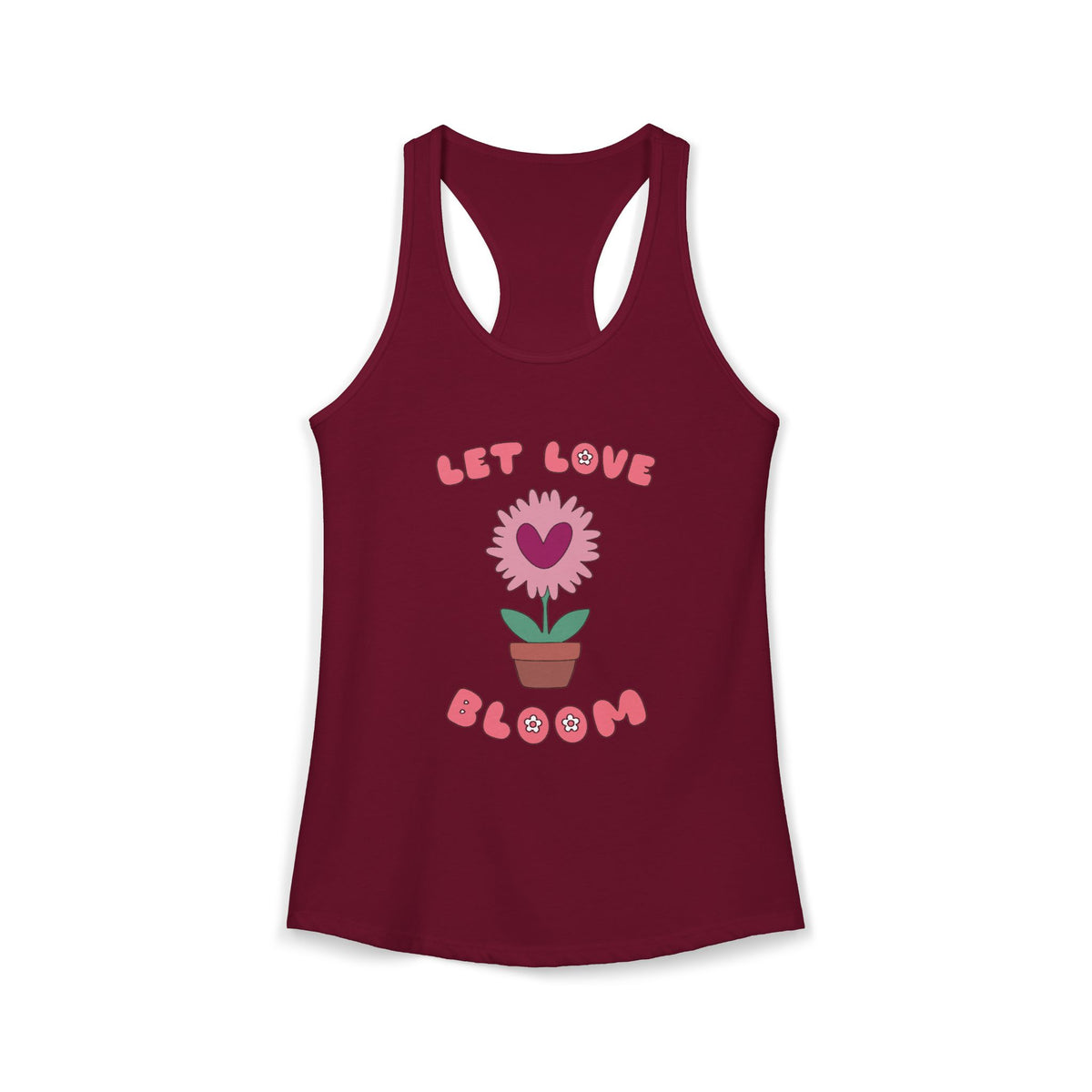 Let Love Bloom Women's Racerback Tank