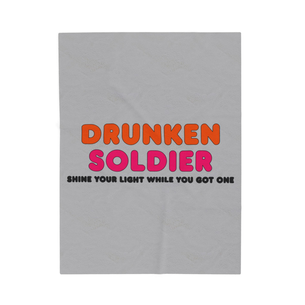 Drunken Soldier Velveteen Plush Blanket