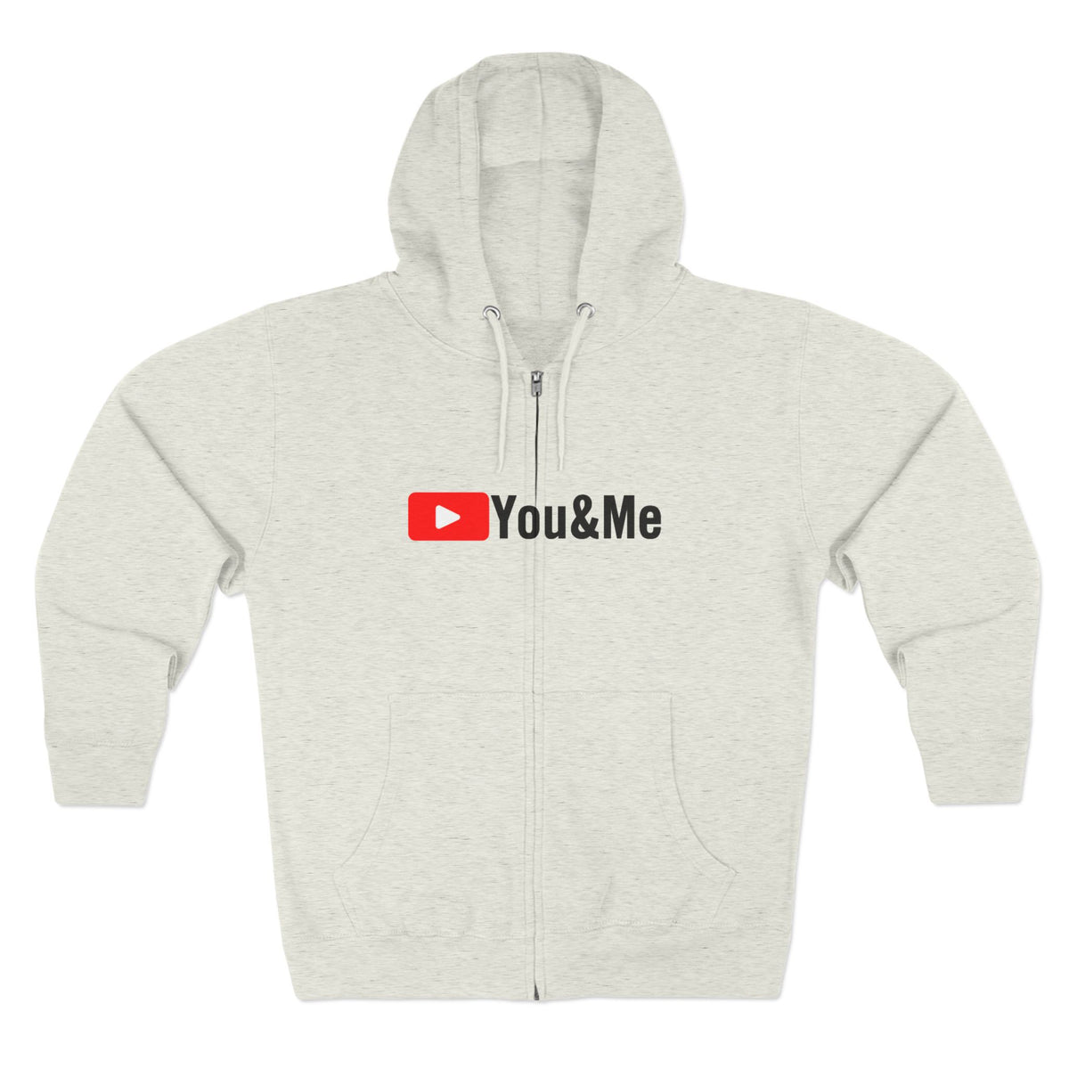 You & Me Tube Zip Up Hoodie