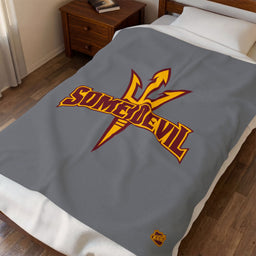 Arizona State Some Devil Velveteen Plush Blanket