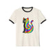 The Black Cat Changing Colors Cotton Ringer T-Shirt