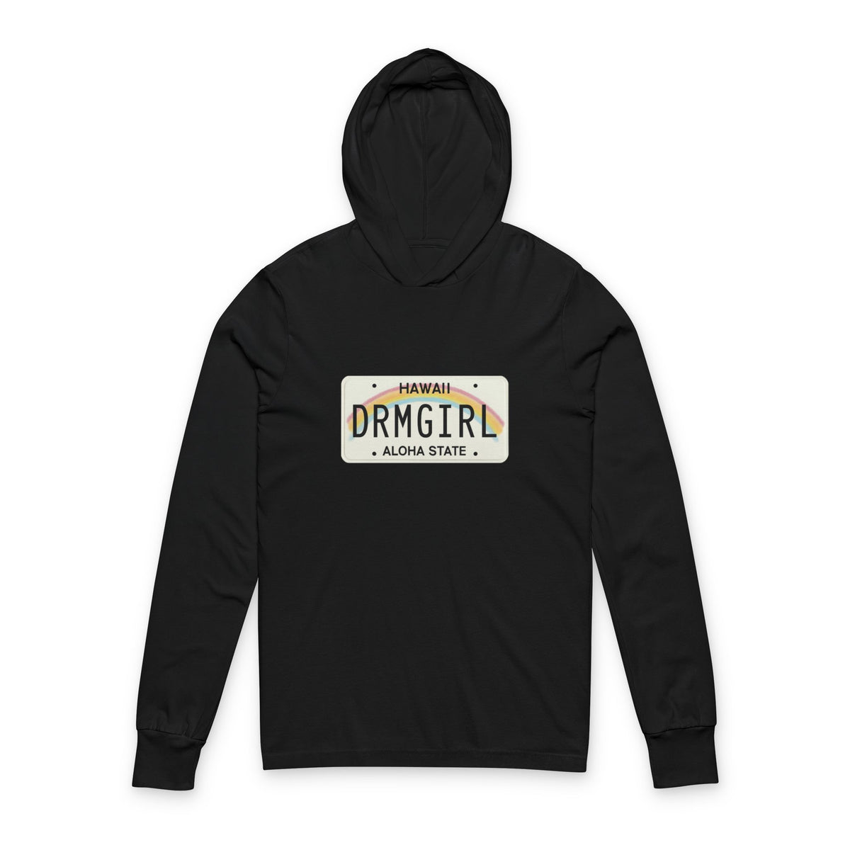 Hawaiian Dreamgirl Hooded Long Sleeve Tee
