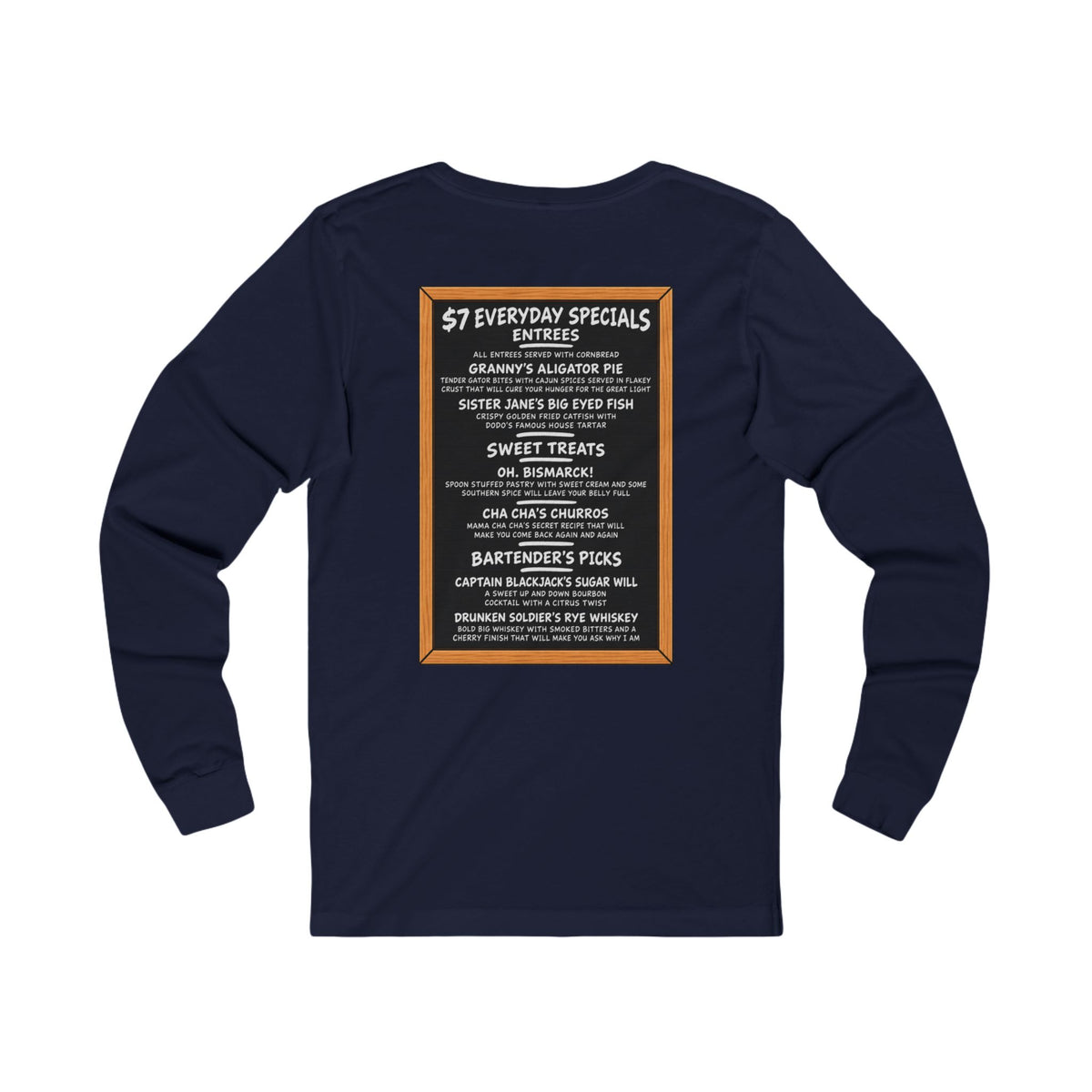 Jane's Louisiana Bayou Grille Long Sleeve T Shirt