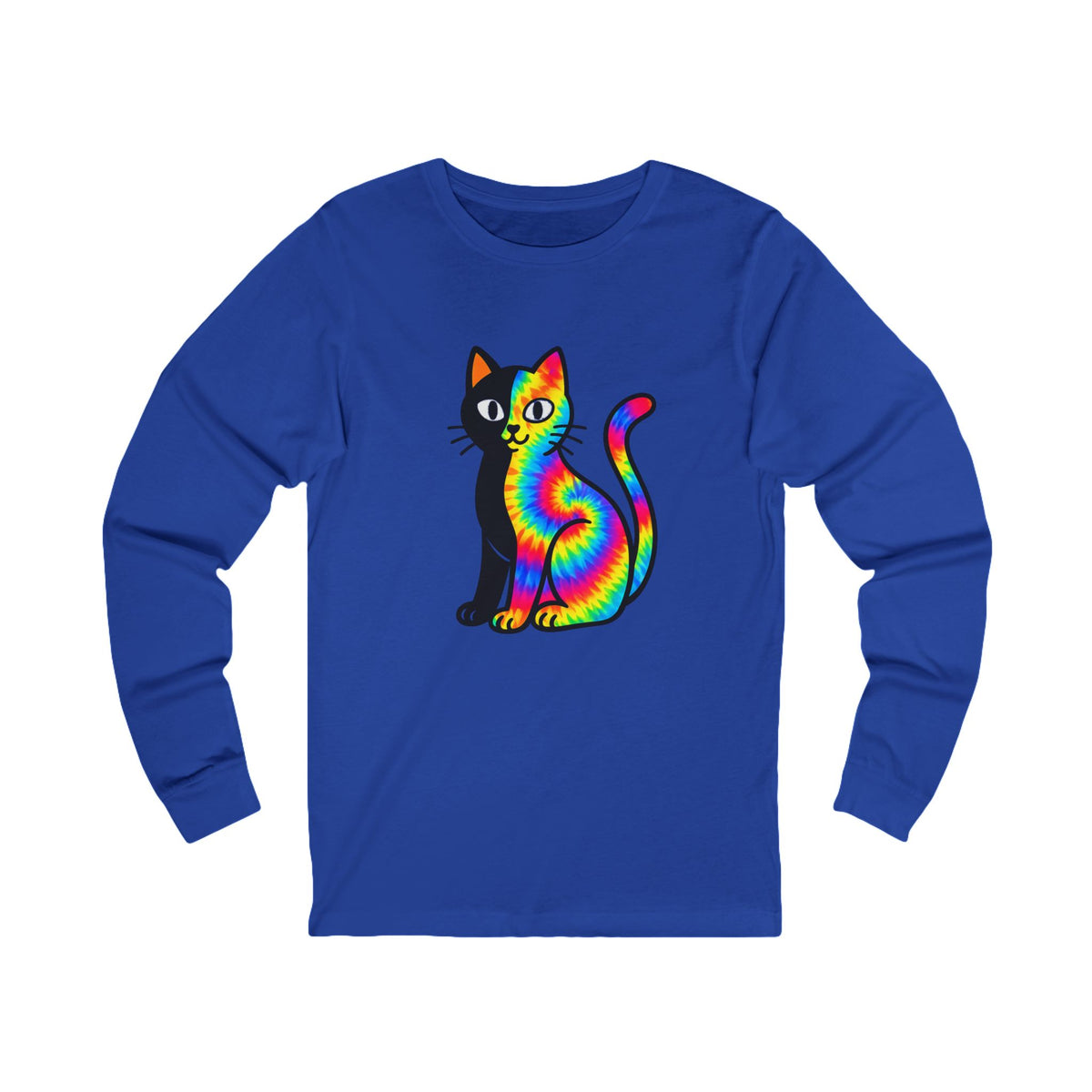 The Black Cat Changing Colors Long Sleeve T Shirt