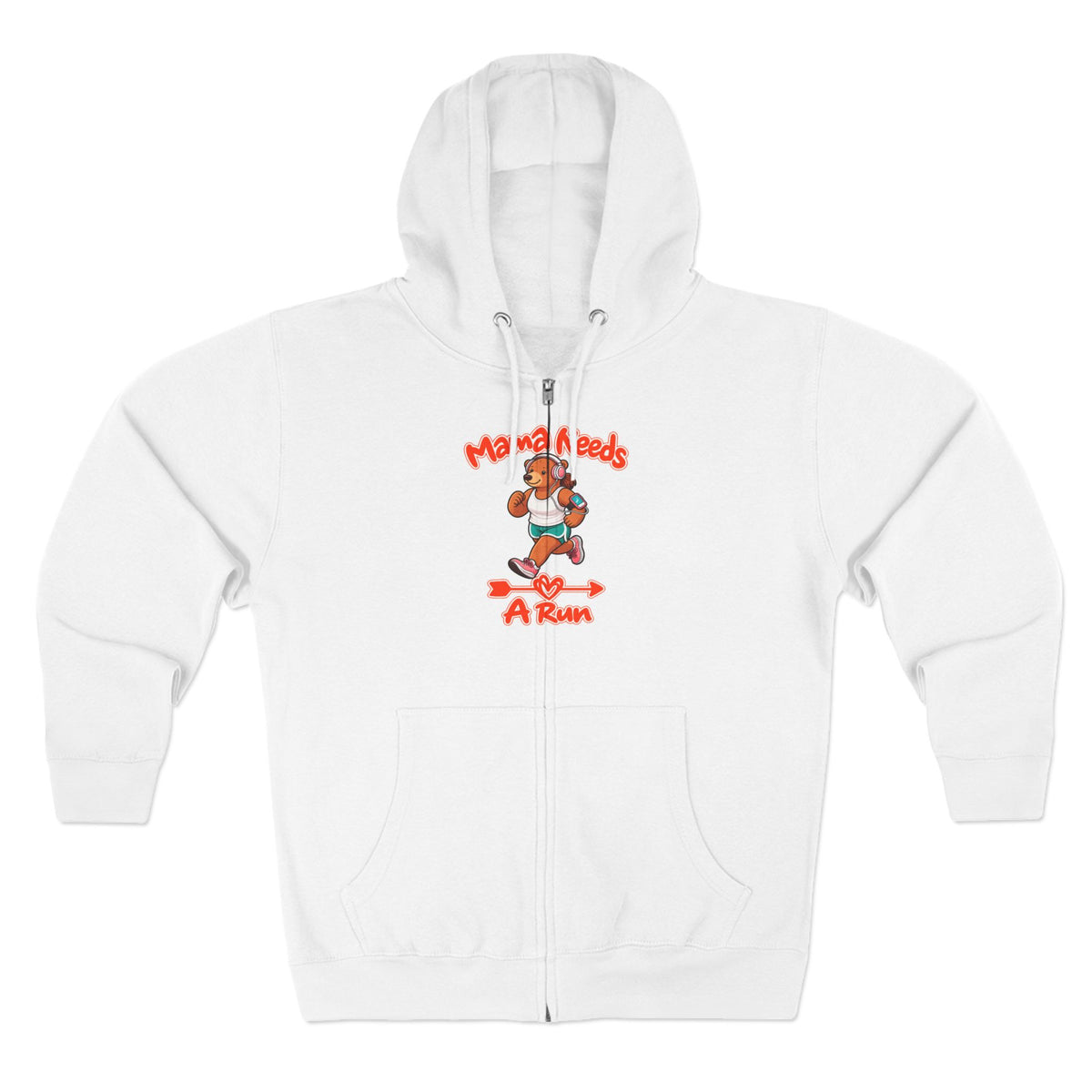 Mama Needs A Run Zip Hoodie