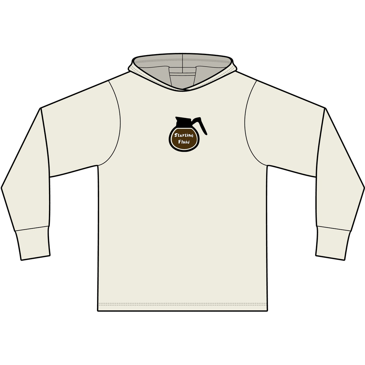 Starting Fluid Long Sleeve Hooded T-Shirt
