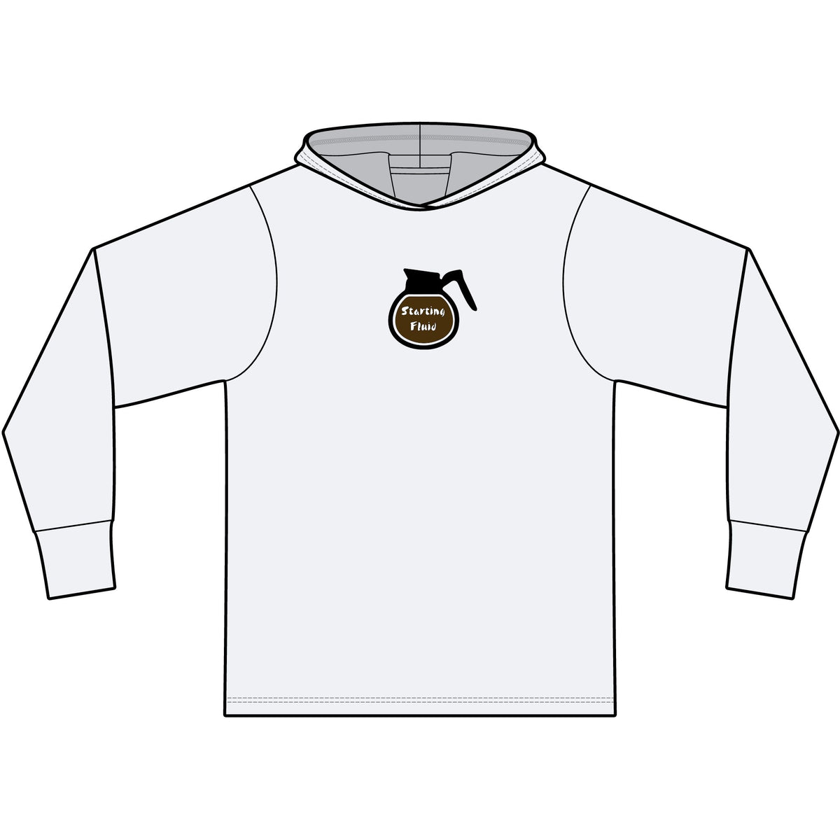 Starting Fluid Long Sleeve Hooded T-Shirt