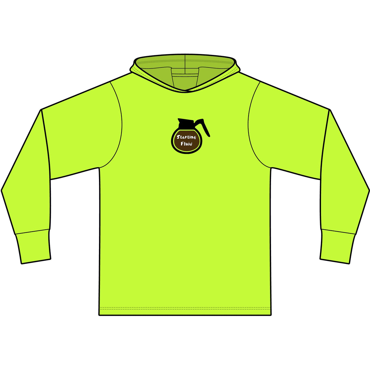 Starting Fluid Long Sleeve Hooded T-Shirt