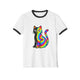 The Black Cat Changing Colors Cotton Ringer T-Shirt