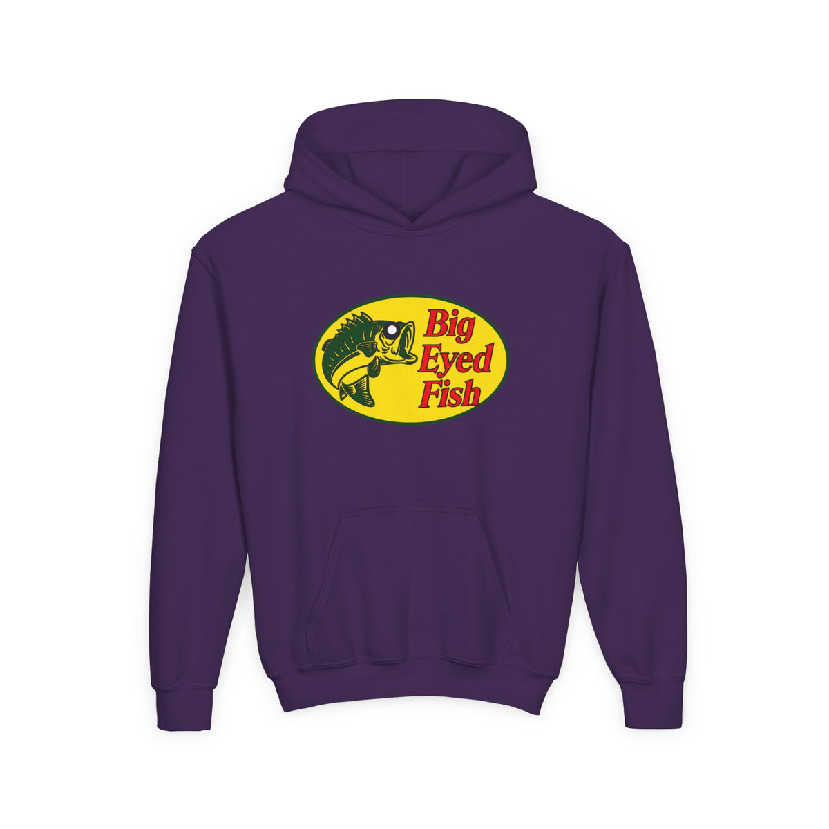 Big Bass Fish Youth Pullover Hoodie