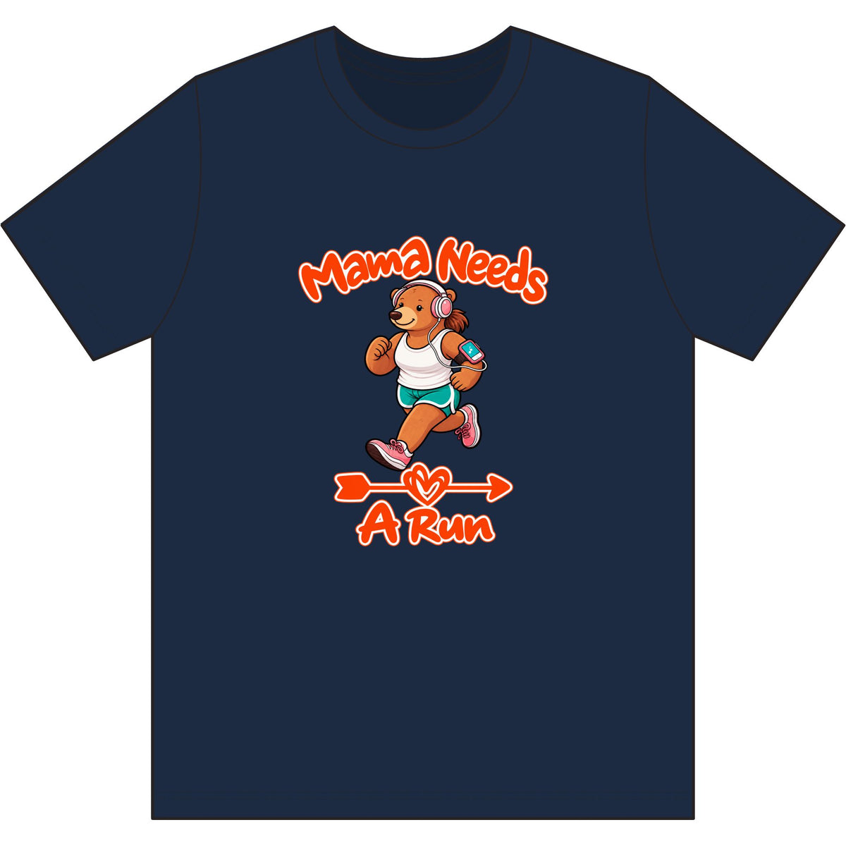 Mama Needs A Run Dri Wick T Shirt