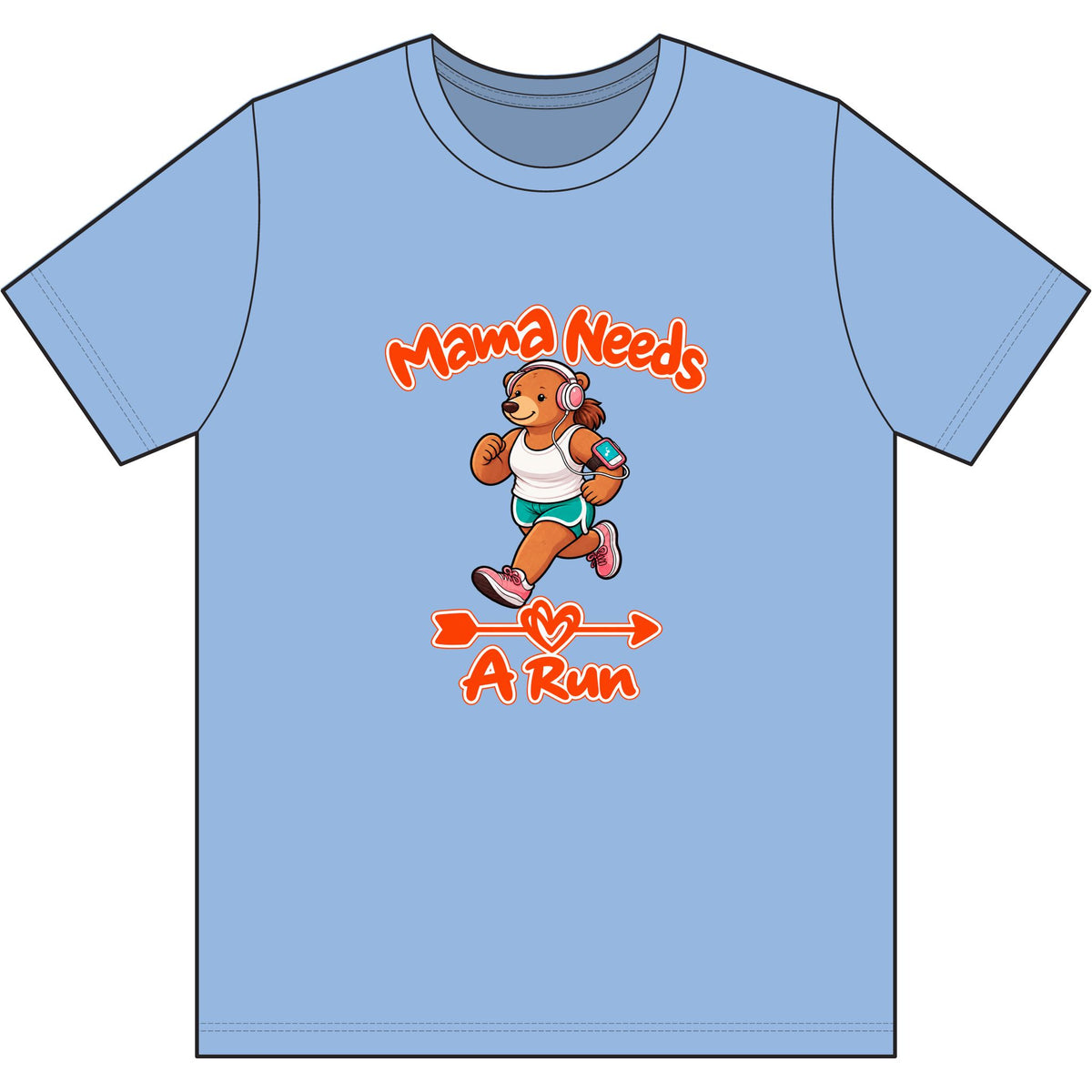 Mama Needs A Run Dri Wick T Shirt