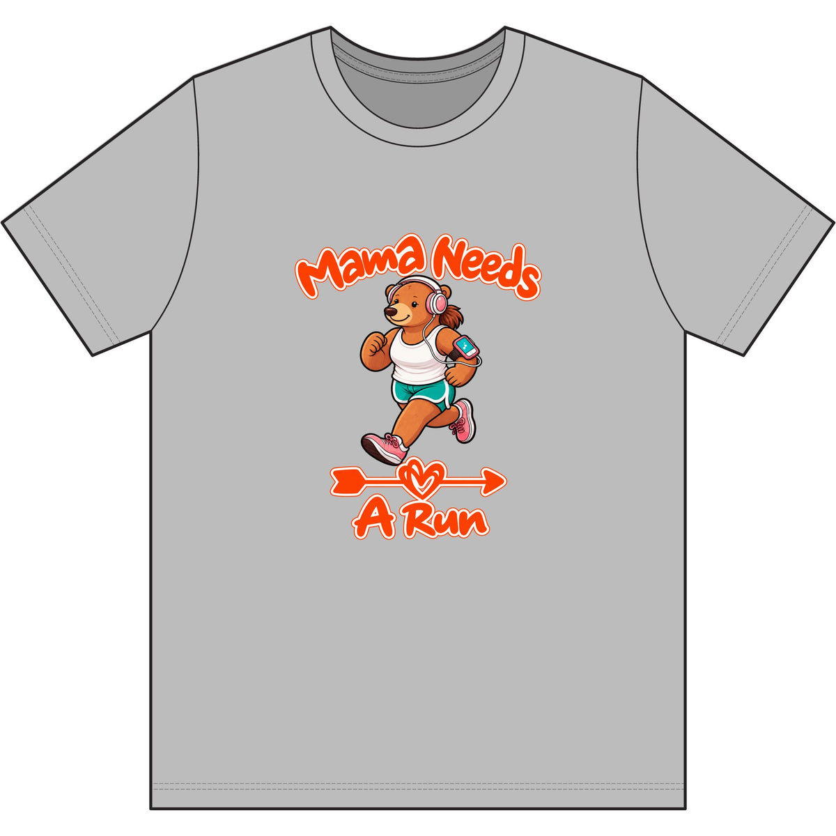 Mama Needs A Run Dri Wick T Shirt
