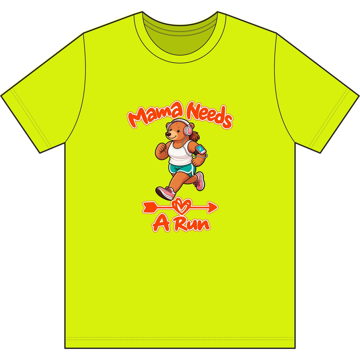 Mama Needs A Run Dri Wick T Shirt