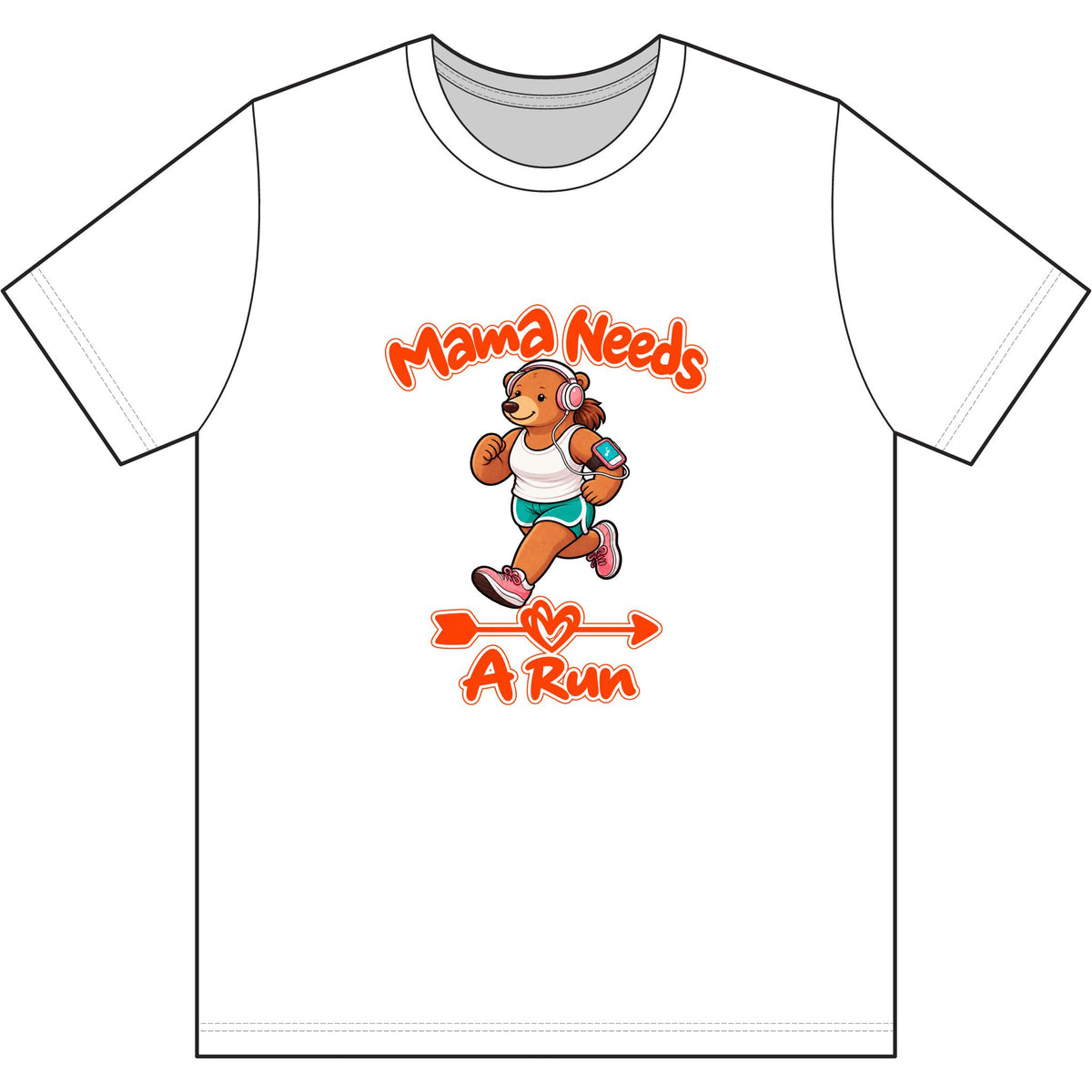 Mama Needs A Run Dri Wick T Shirt
