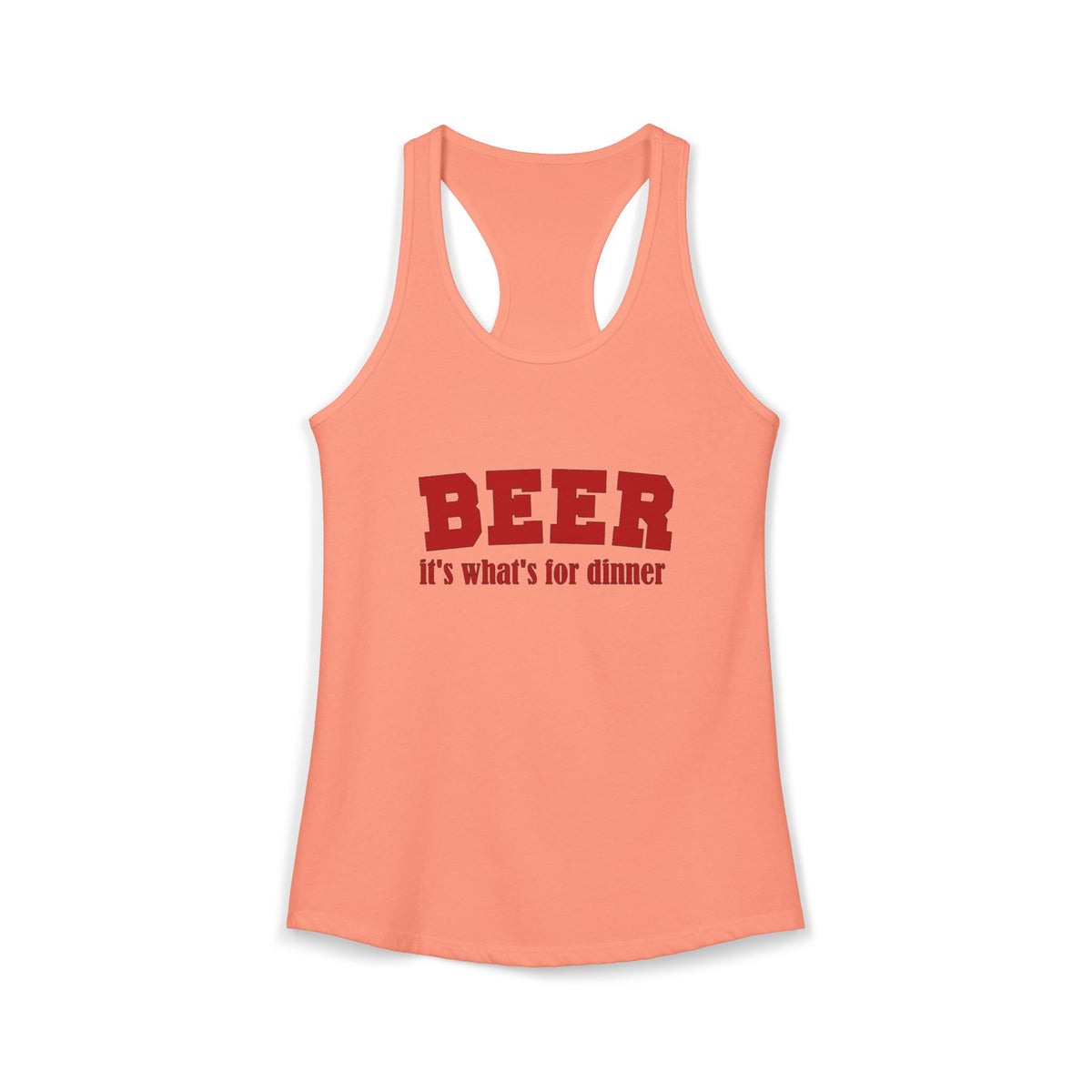 Beer For Dinner Women's Racerback Tank
