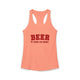 Beer For Dinner Women's Racerback Tank