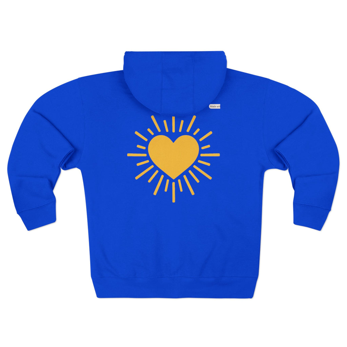 Let Your Love Shine Unisex Zip Hoodie (Design On Back)