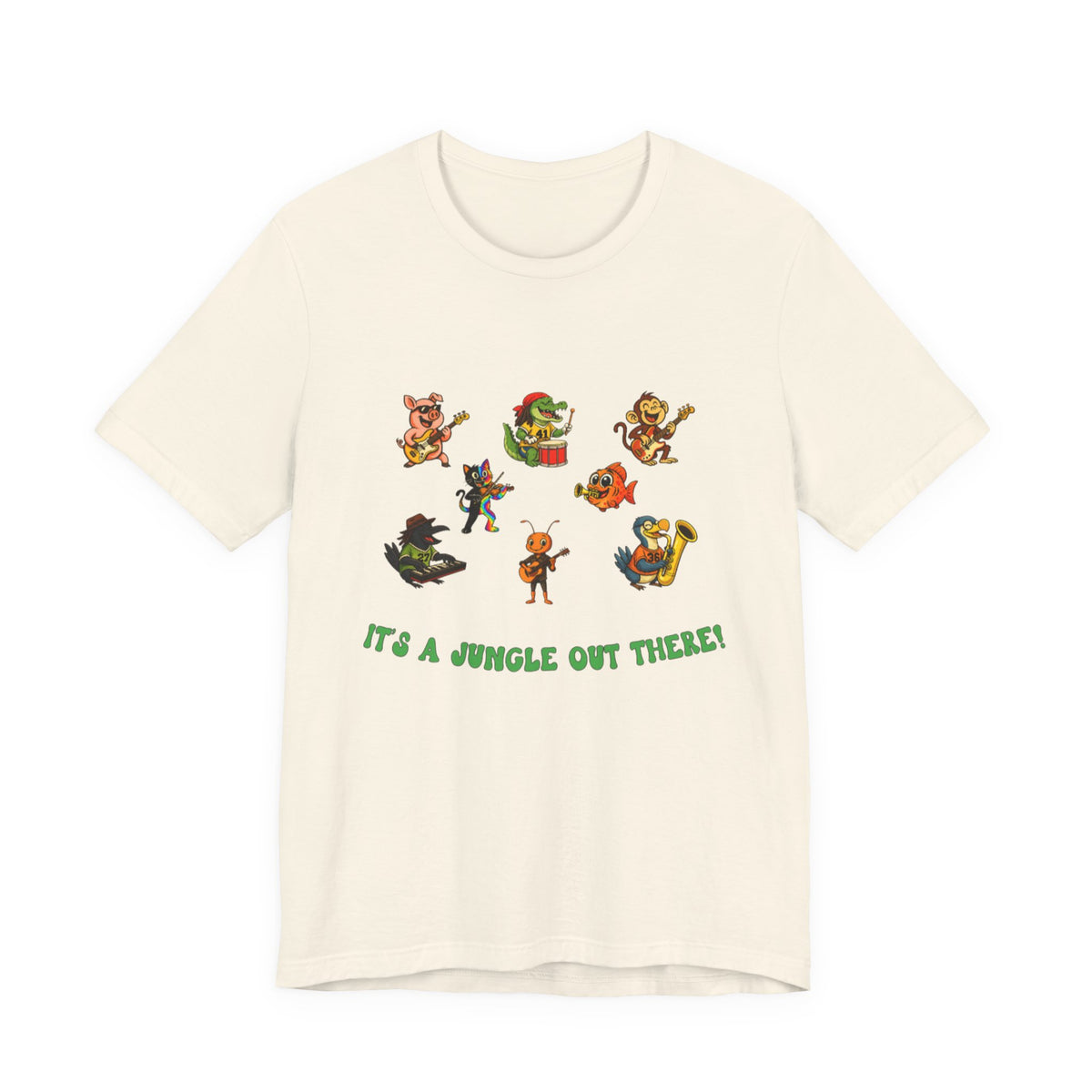 Jungle Band Unisex Short Sleeve T Shirt