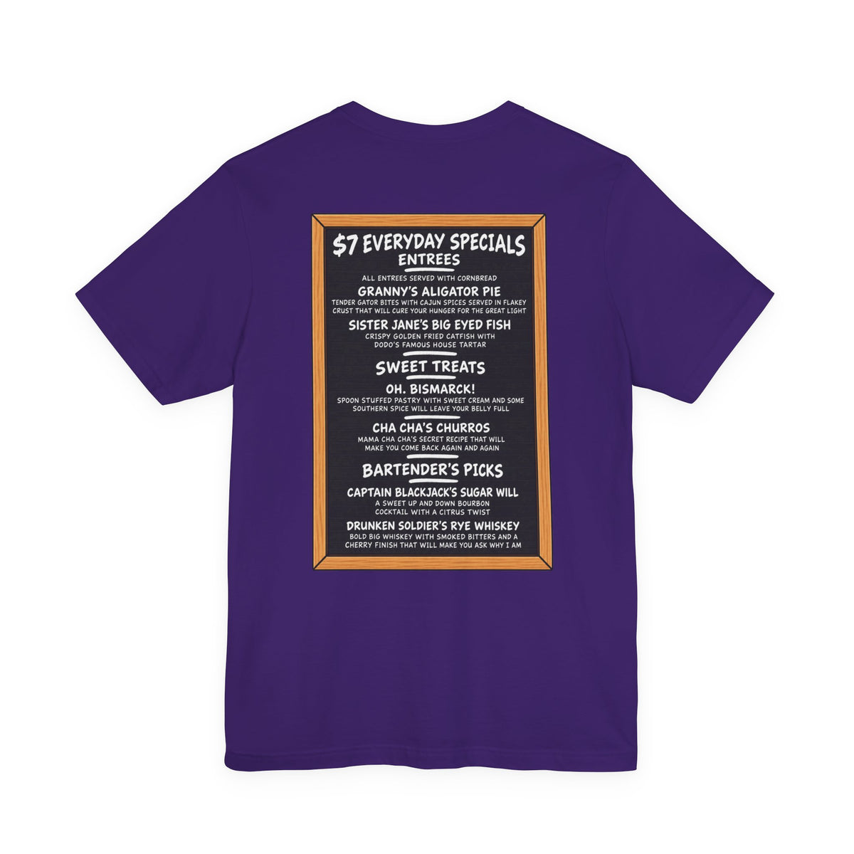 Jane's Louisiana Bayou Grille Unisex Short Sleeve T Shirt