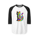 The Black Cat Changing Colors 3/4 Sleeve Jersey