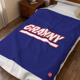 New York Granny Velveteen Plush Blanket