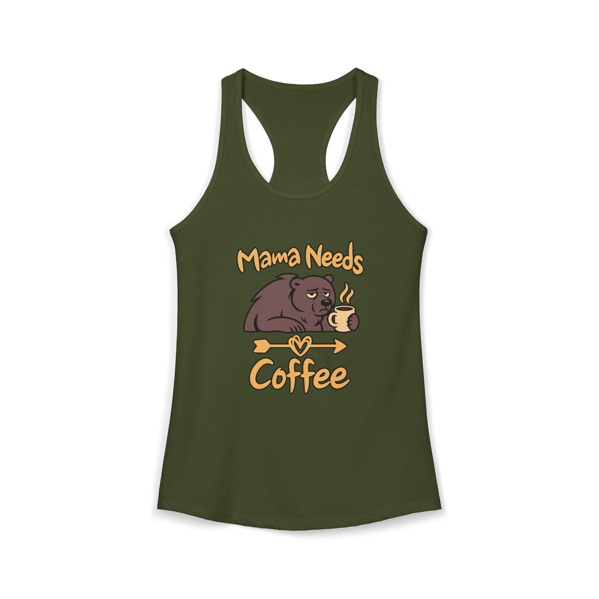 Mama Needs Coffee Women's Racerback Tank