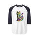 The Black Cat Changing Colors 3/4 Sleeve Jersey
