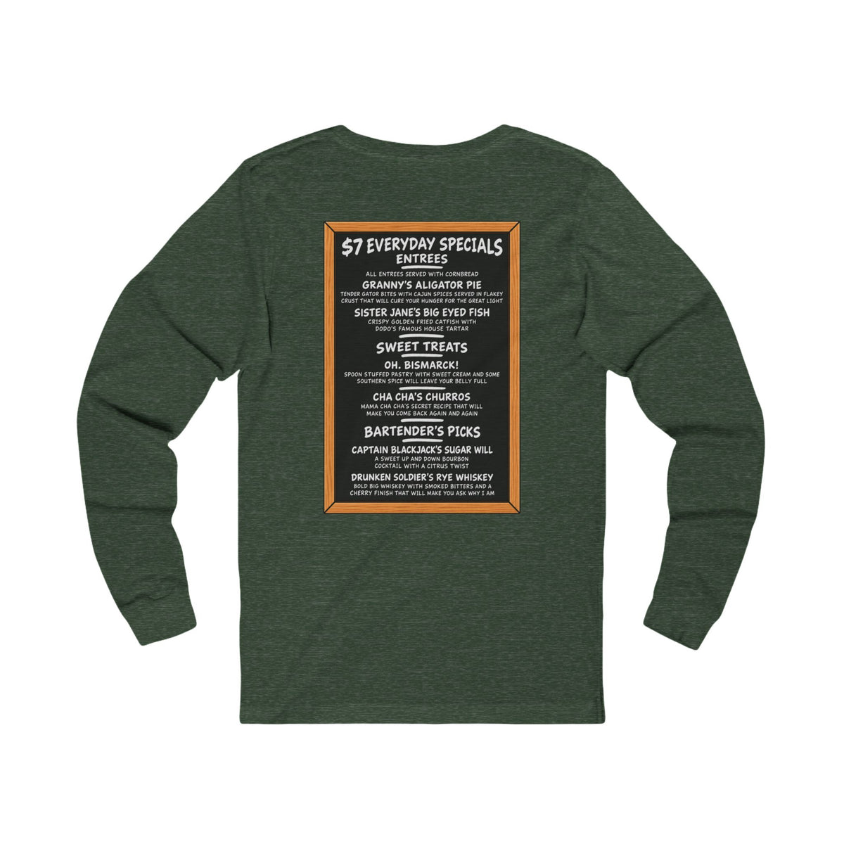Jane's Louisiana Bayou Grille Long Sleeve T Shirt