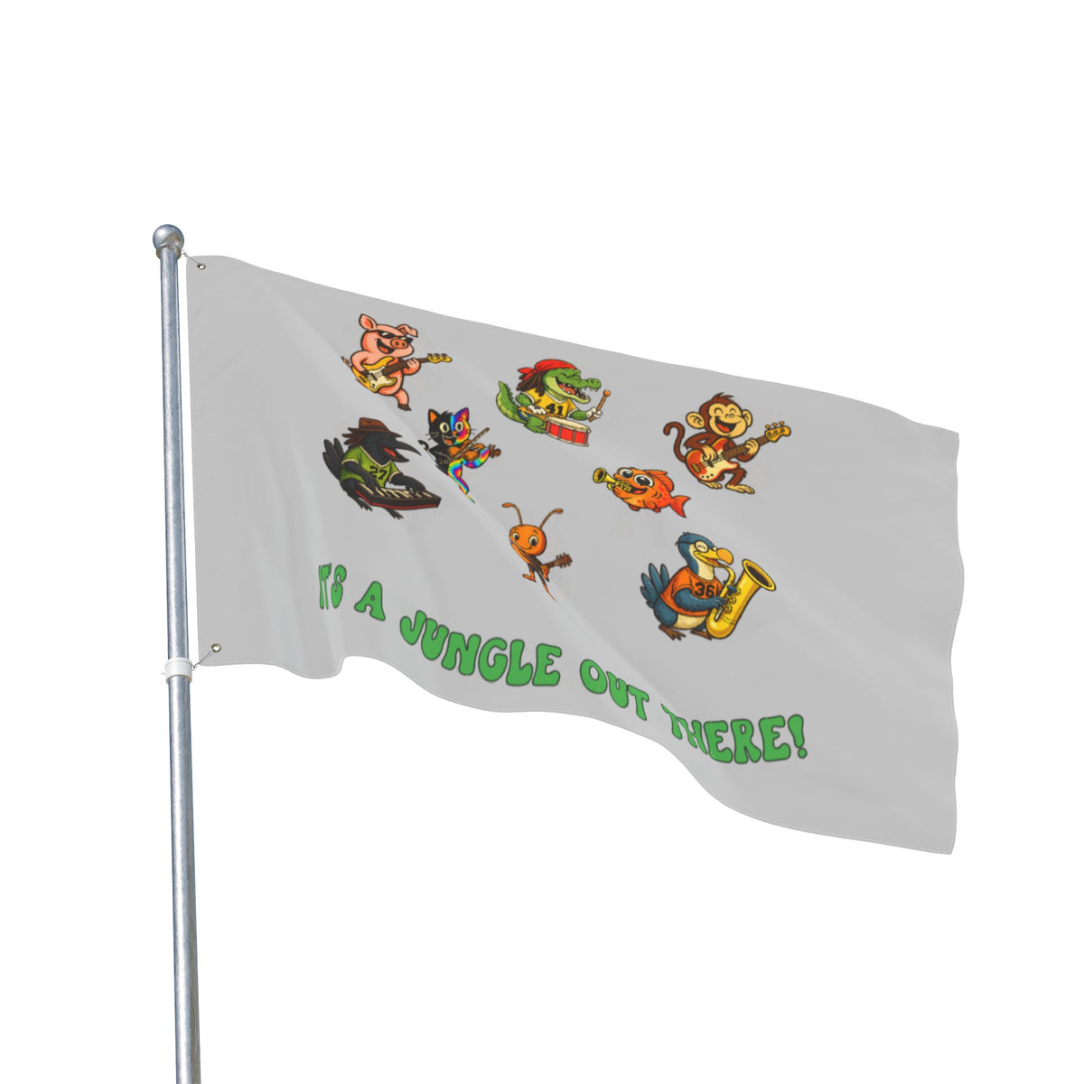 Jungle Band Double Sided 36 x 60" Flag