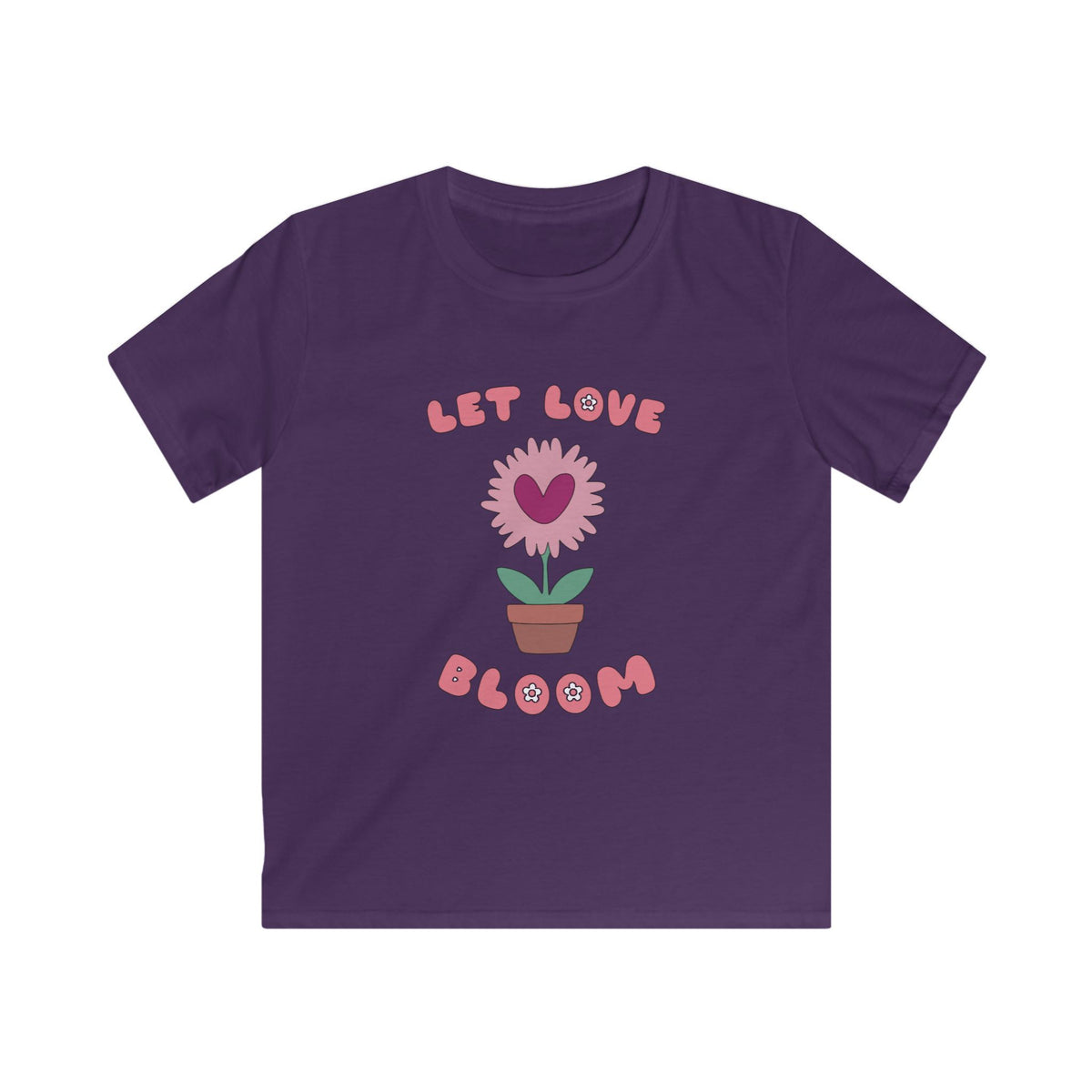 Let Love Bloom Kids T Shirt