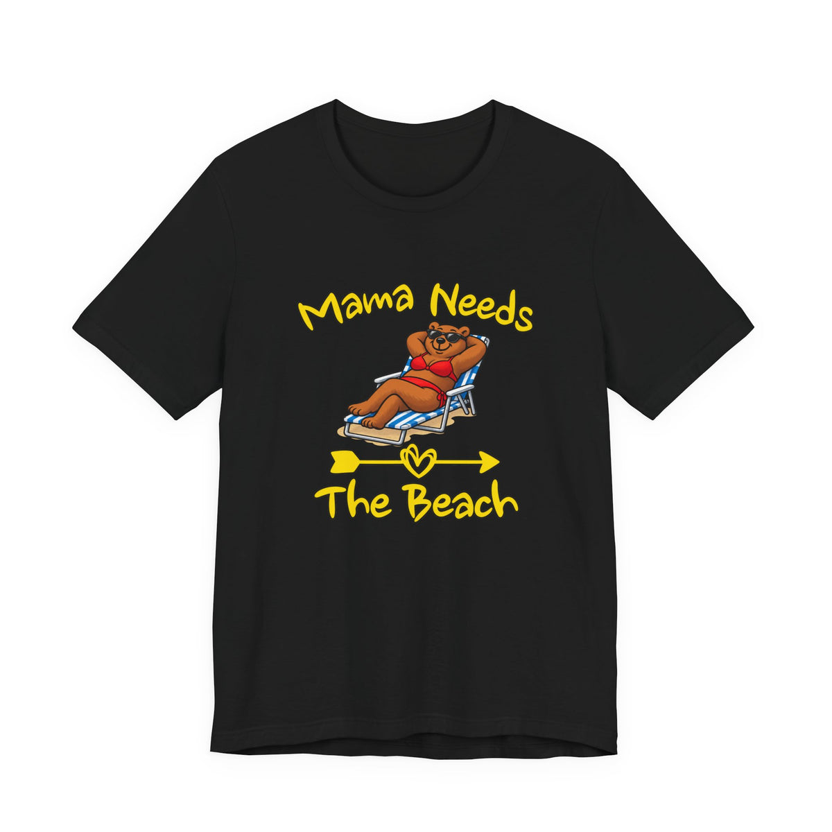 Mama Needs The Beach Short Sleeve T Shirt