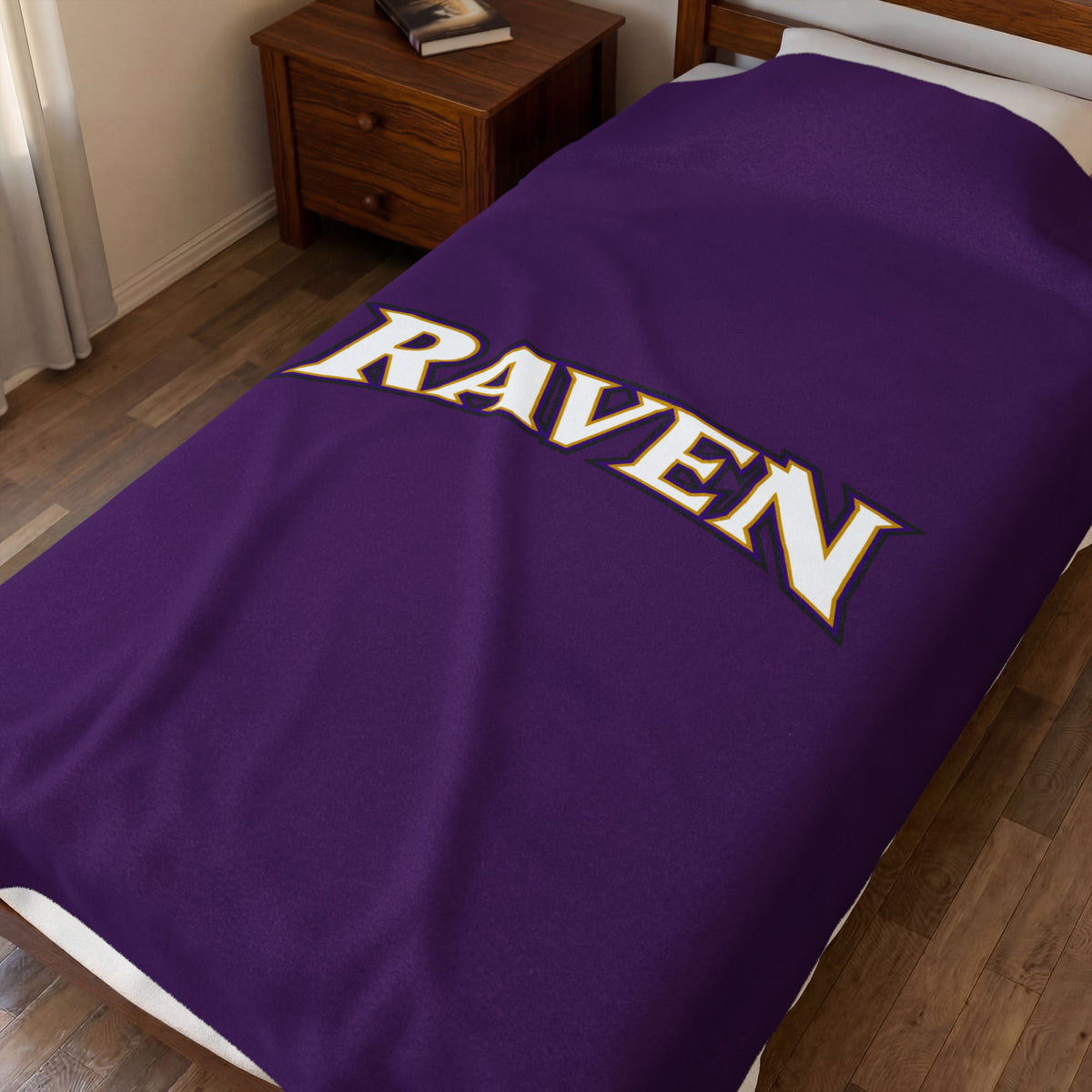 Baltimore Raven Velveteen Plush Blanket
