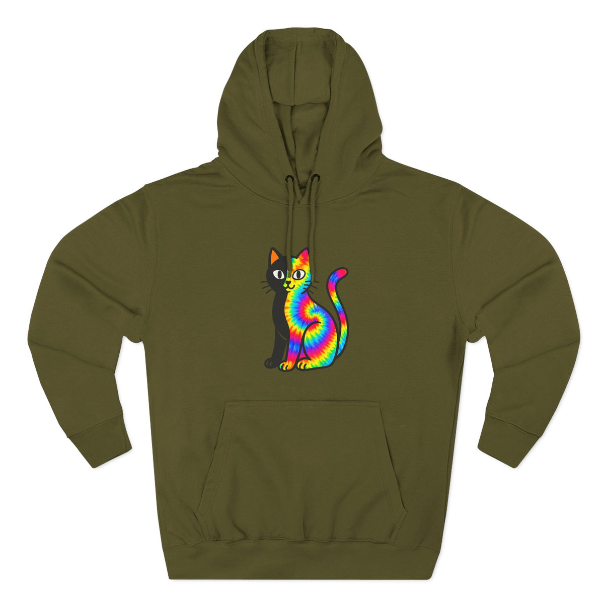 The Black Cat Changing Colors Pullover Hoodie