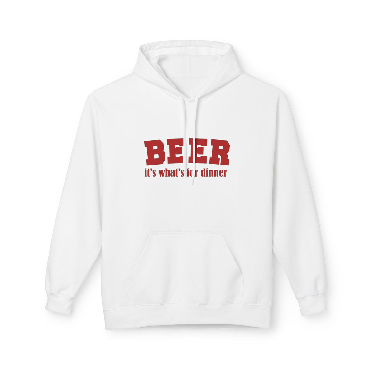 Beer For Dinner Pullover Hoodie