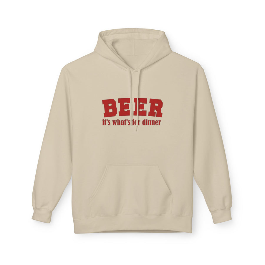 Beer For Dinner Pullover Hoodie