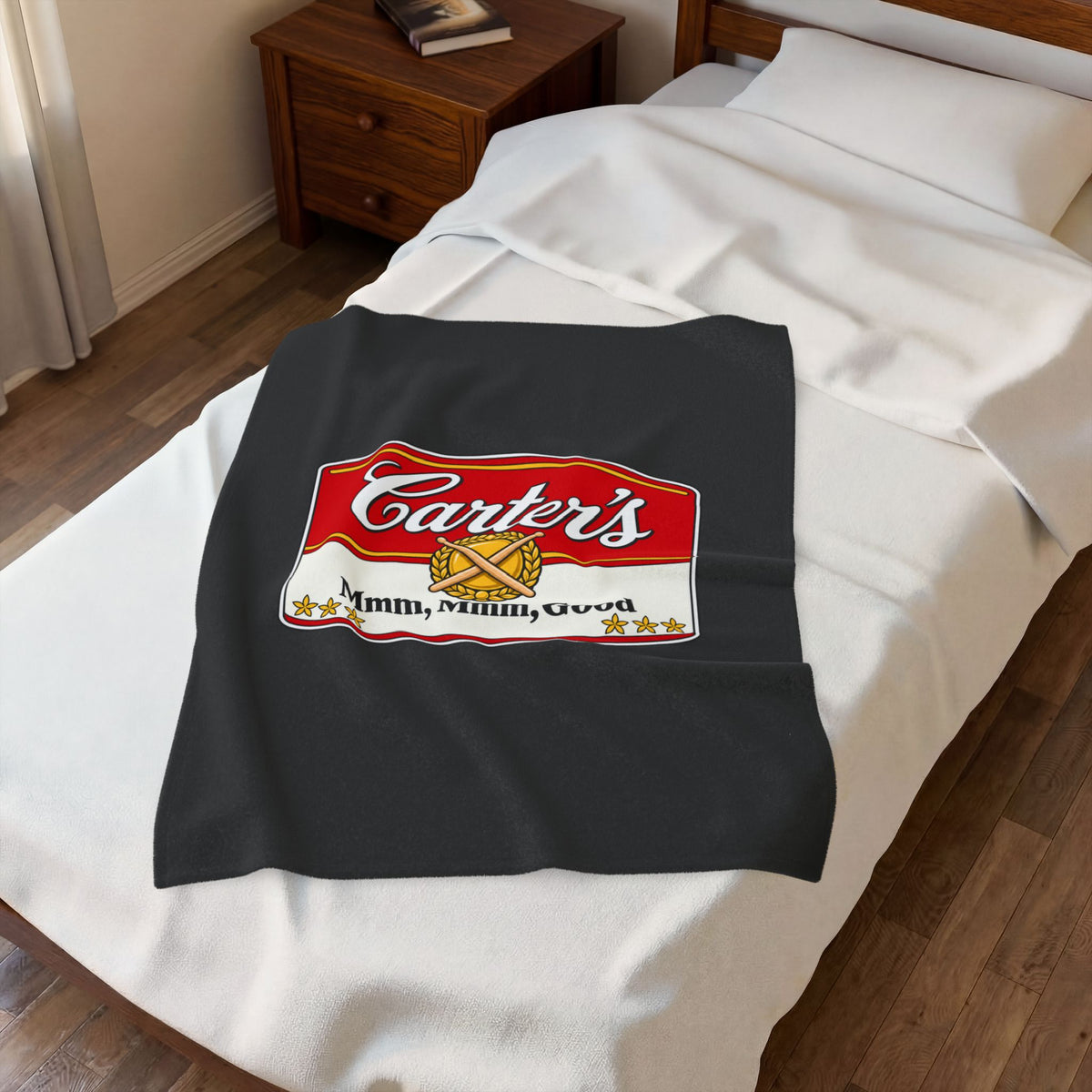 Carter's Mmm, Mmm, Good! Velveteen Plush Blanket