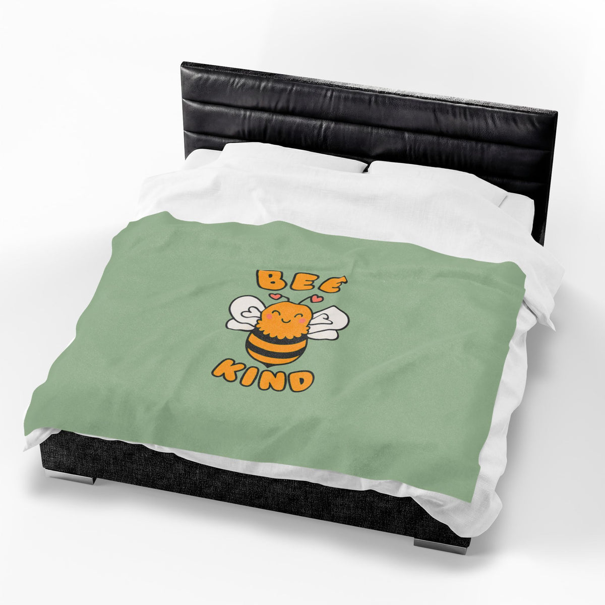 Bee Kind Velveteen Plush Blanket